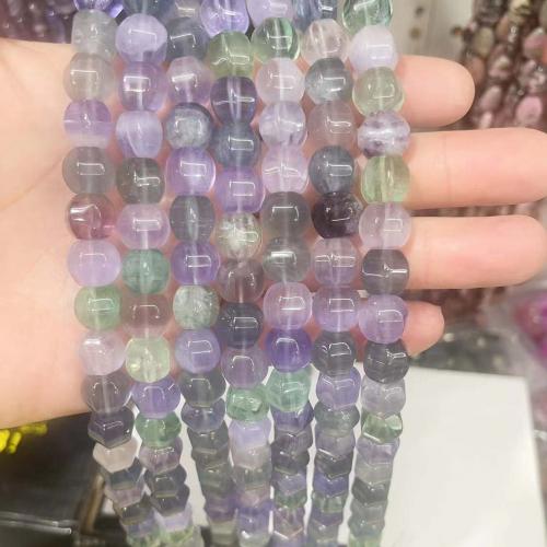 Natural Fluorite Beads Colorful Fluorite Pumpkin polished DIY mixed colors Sold Per Approx 38 cm Strand