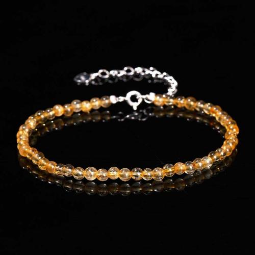 Gemstone Bracelets, Natural Stone, with 304 Stainless Steel, with 5cm extender chain, Round, fashion jewelry & different materials for choice & Unisex, more colors for choice, 3mm, Length:Approx 16 cm, Sold By PC