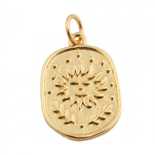 Brass Jewelry Pendants, fashion jewelry & Unisex, golden, nickel, lead & cadmium free, 18.50x13mm, Hole:Approx 3.5mm, Sold By PC