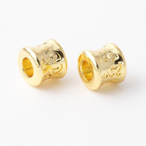 Tibetan Style Spacer Beads, Column, gold color plated, DIY, nickel, lead & cadmium free, 8x8mm, Hole:Approx 4mm, 20PCs/Bag, Sold By Bag