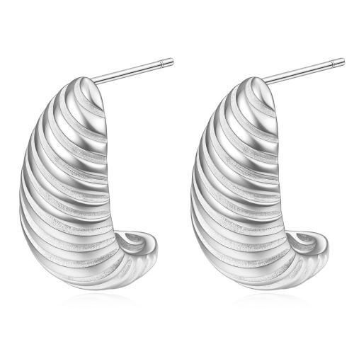 Edelstahl Ohrringe, 304 Edelstahl, Tropfen, plattiert, für Frau, keine, 13x23mm, verkauft von Paar