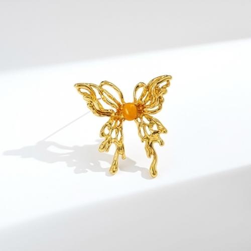 Zinc Alloy Brooches Butterfly plated & for woman nickel lead & cadmium free Sold By PC