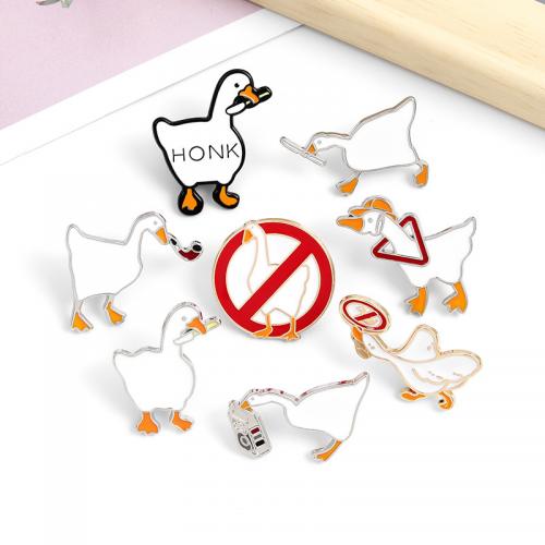 Tibetan Style Brooches, stoving varnish, Unisex & different styles for choice, white, 10PCs/Lot, Sold By Lot