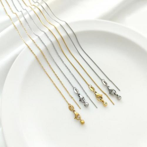 Titan stål halsband, mode smycken & olika stilar för val & för kvinna, fler färger för val, nickel, bly och kadmium gratis, Längd 50 cm, Säljs av PC