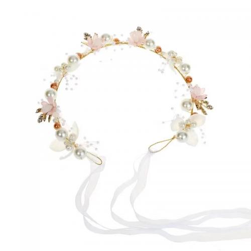 Headband Zinc Alloy with Plastic & Plastic Pearl fashion jewelry & for woman nickel lead & cadmium free 39cm 4cm Sold By PC