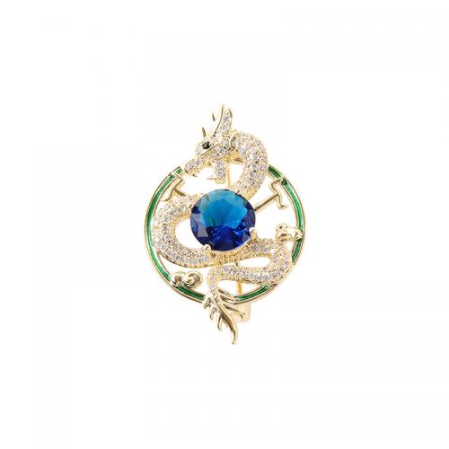 Zinc Alloy Brooches with Rhinestone fashion jewelry & Unisex nickel lead & cadmium free Sold By PC