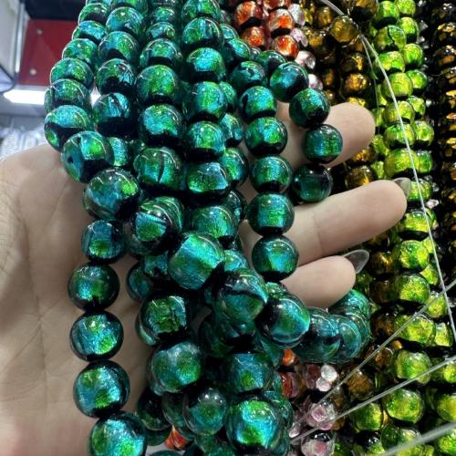 Perles murano faites à la main , chalumeau, Rond, vernis au four, DIY, plus de couleurs à choisir, 10mm, Vendu par PC