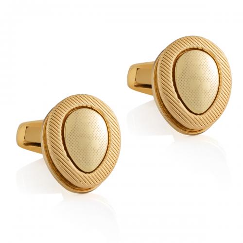 Cufflinks Brass plated for man nickel lead & cadmium free Sold By Pair