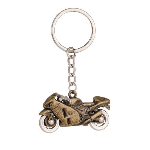 Tibetan Style Key Clasp, Motorcycle, plated, for man, more colors for choice, nickel, lead & cadmium free, 50x85mm, Sold By PC