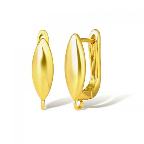 Латунный компонет-кольцо для сережек, Латунь, Другое покрытие, DIY, Золотой, продается Пара