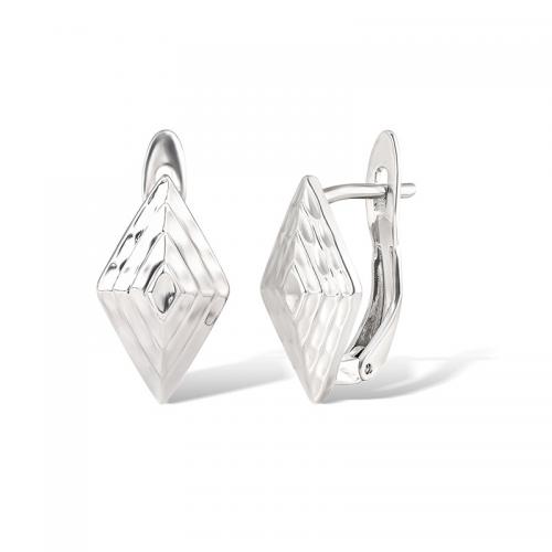 Brass Leverback Earring plated for woman platinum color Sold By Pair