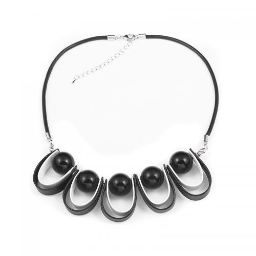 Stainless Steel Jewelry Necklace Plastic with 304 Stainless Steel fashion jewelry & for woman nickel lead & cadmium free Length Approx 48 cm Sold By PC