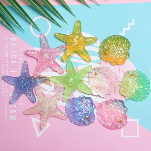 Hair Accessories DIY Findings, Resin, Different Shape for Choice, more colors for choice, Approx 50PCs/Bag, Sold By Bag