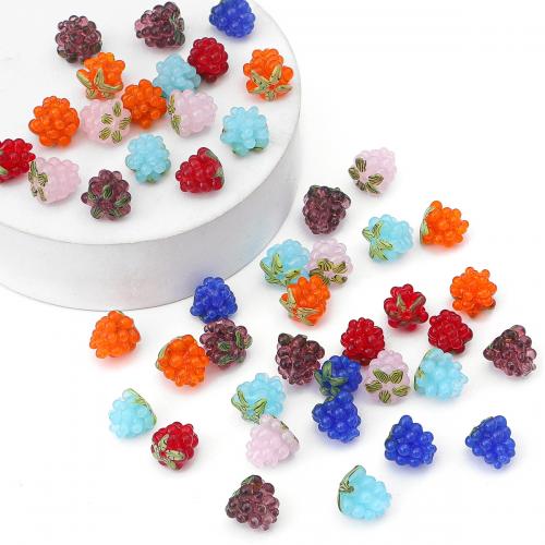 Lampwork Beads, Grape, DIY, more colors for choice, 11x12mm, Hole:Approx 1mm, Sold By PC