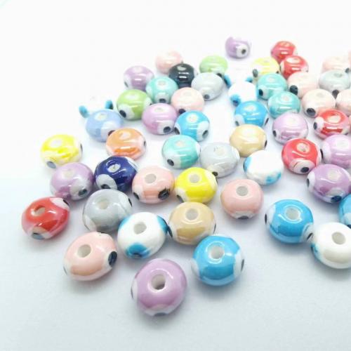 Porcelain Jewelry Beads, Oval, DIY, more colors for choice, 5x8mm, 100PCs/Bag, Sold By Bag