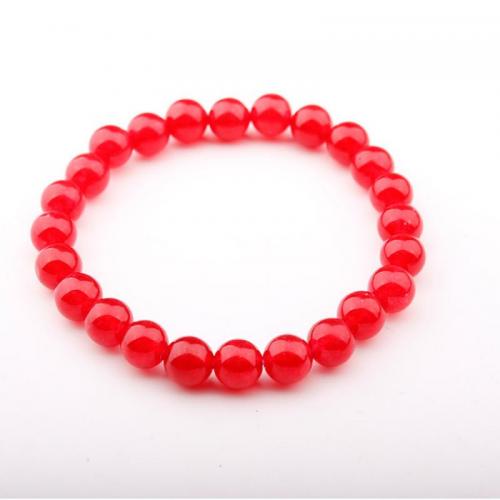 Agate Jewelry Bracelet Round fashion jewelry & Unisex Length Approx 18 cm Sold By PC