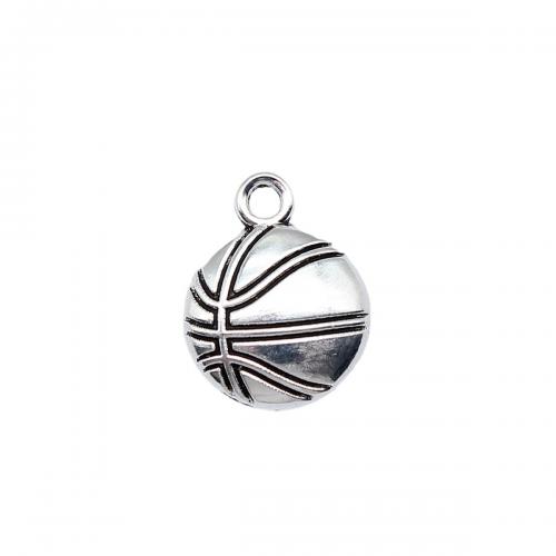 Zinc Alloy Pendants Basketball antique silver color plated fashion jewelry & DIY Sold By PC
