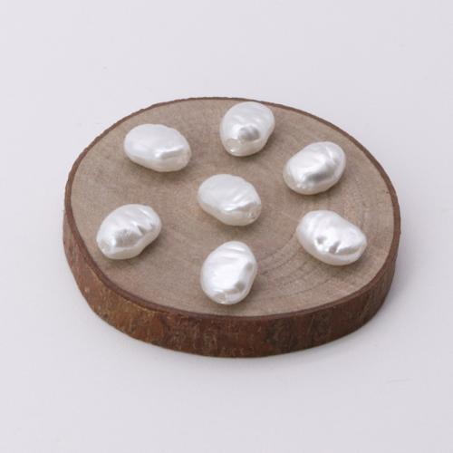 ABS-Kunststoff-Perlen, Reis, Einbrennlack, DIY, weiß, 7x6x4mm, verkauft von PC