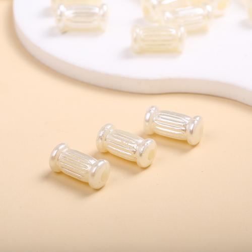 Perles en plastique ABS, Plastique ABS perle, pilier, DIY, 7x15mm, Environ 1000sol/lot, Vendu par lot