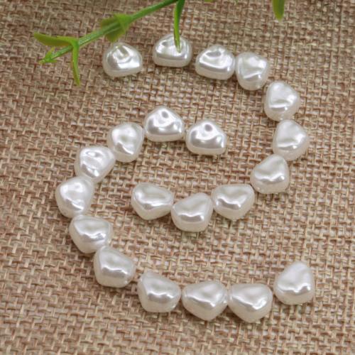 ABS Plastic Beads, Baroque, painted, DIY & different size for choice, white, Approx 500PCs/Bag, Sold By Bag