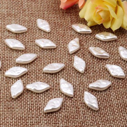 ABS Plastic Beads Baroque painted DIY white Approx Sold By Bag