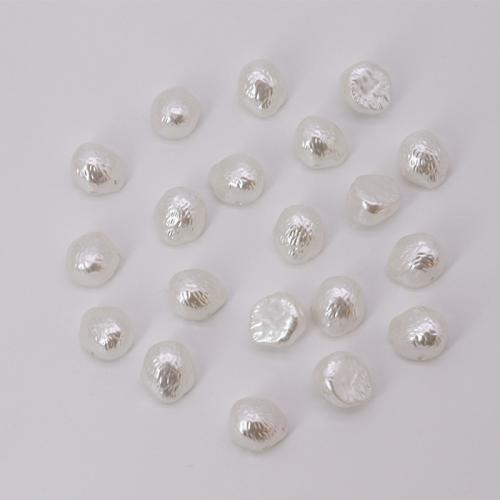ABS Plastic Beads, painted, DIY, white, 10x7mm, Approx 500PCs/Bag, Sold By Bag