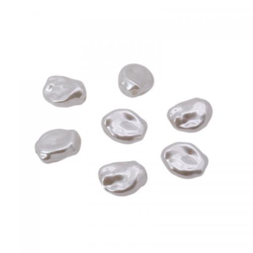 Perles en plastique ABS, peinture, DIY & normes différentes pour le choix, blanc, Environ 500PC/brin, Vendu par brin