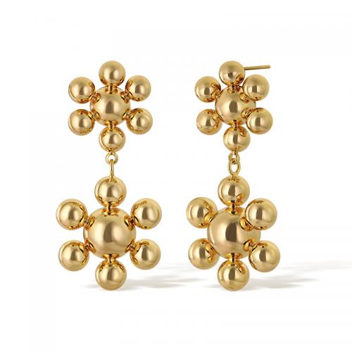 Brass Stud Earring plated for woman gold Sold By Pair