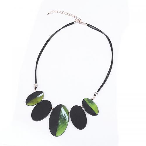 Resin Necklace, fashion jewelry & for woman, more colors for choice, Length:Approx 48 cm, Sold By PC