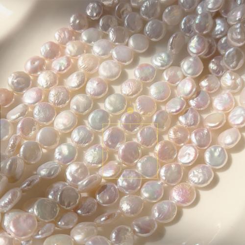 Baroko Kultūringas gėlavandenių perlų karoliukai, Gėlo vandens perlų, Barokas, Pasidaryk pats, baltas, 8-9mm, Parduota už Apytiksliai 40 cm Strand