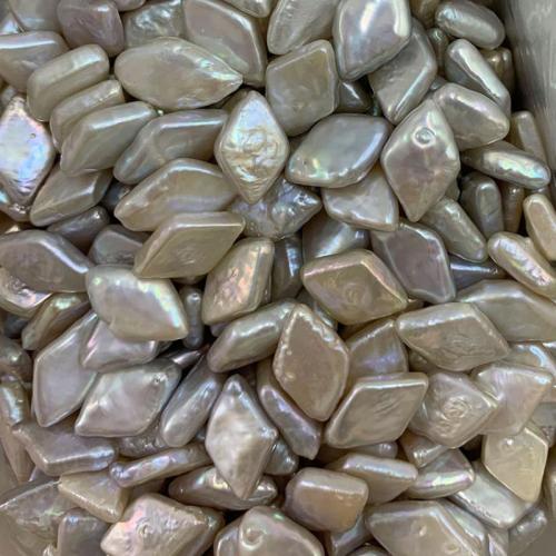 Cultured Baroque Freshwater Pearl Beads, DIY & no hole, 16x10mm, Sold By PC