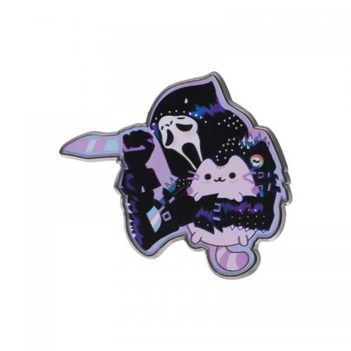 Zinc Alloy Brooches Ghost stoving varnish Halloween Design & Unisex nickel lead & cadmium free Approx Sold By Lot