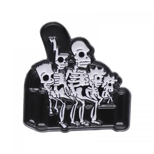 Zinc Alloy Brooches stoving varnish Halloween Design & Unisex nickel lead & cadmium free Approx Sold By Lot
