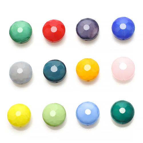 Fashion Glass Beads, DIY & faceted, more colors for choice, 14x14x8mm, Hole:Approx 1.5mm, Approx 100PCs/Bag, Sold By Bag
