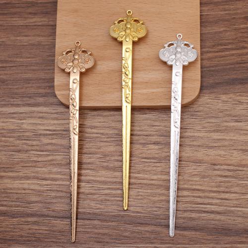 Hair Stick Findings Zinc Alloy plated vintage & DIY & for woman nickel lead & cadmium free Approx Sold By Bag