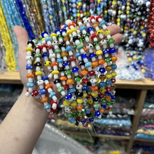 Lampwork Beads, mushroom, DIY, more colors for choice, Sold Per Approx 38 cm Strand