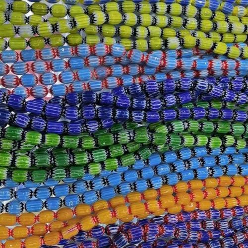 Perles murano faites à la main , chalumeau, tambour, DIY, plus de couleurs à choisir, 10x14mm, Vendu par Environ 38 cm brin