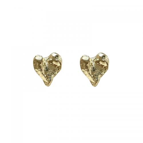 Tibetan Style Stud Earring, Heart, plated, for woman, more colors for choice, 20x18mm, Sold By Pair