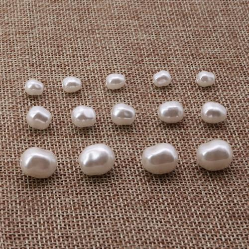 ABS Plastic Beads, ABS Plastic Pearl, Column, painted, DIY & different size for choice, white, Sold By PC