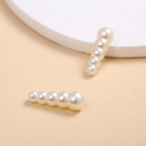 ABS Plastic Beads, ABS Plastic Pearl, DIY, 6x18mm, Approx 1000G/Lot, Sold By Lot