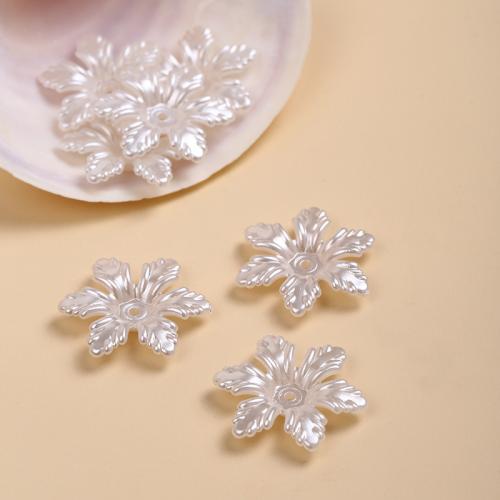 DIY Jewelry Supplies ABS Plastic Flower 24mm Approx Sold By Lot