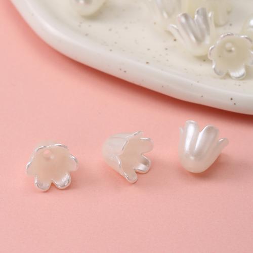 DIY Jewelry Supplies, ABS Plastic, Flower, 9x10mm, Approx 1000G/Lot, Sold By Lot