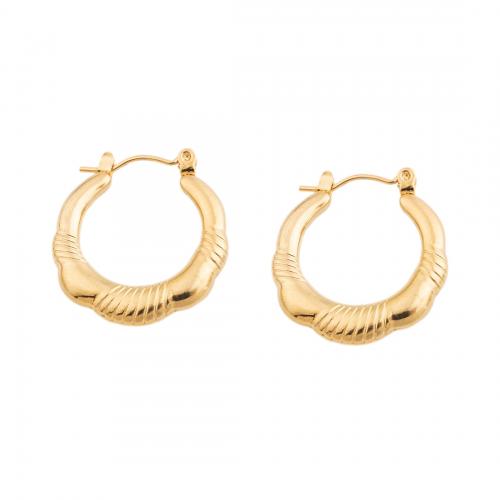 Acier inoxydable Levier Retour Earring, Acier inoxydable 304, bijoux de mode & pour femme, doré, 24x3.50mm, Vendu par paire