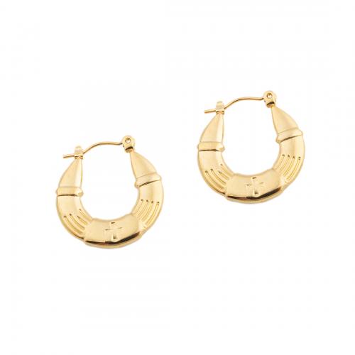 Acier inoxydable Levier Retour Earring, Acier inoxydable 304, bijoux de mode & pour femme, doré, 24.50x3mm, Vendu par paire