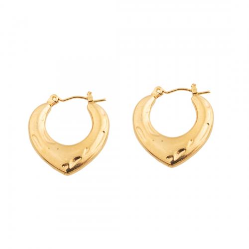 Acier inoxydable Levier Retour Earring, Acier inoxydable 304, bijoux de mode & pour femme, doré, 24.50x3.50mm, Vendu par paire