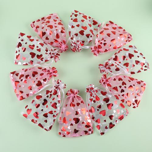 Jewelry Pouches Bags Cloth Heart cute Sold By PC