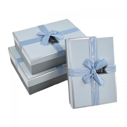 Jewelry Gift Box, Paper, multifunctional & different size for choice & different styles for choice, light blue, Sold By PC