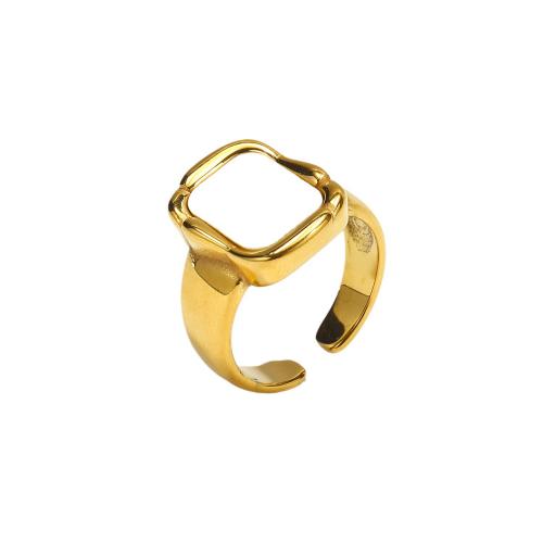 Anel de dedo de aço inoxidável, Aço inoxidável 304, with concha branca, joias de moda & para mulher, dourado, níquel, chumbo e cádmio livre, vendido por PC