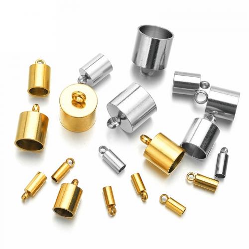 Stainless Steel End Caps, 304 Stainless Steel, Vacuum Ion Plating, machine polishing & different size for choice, more colors for choice, Sold By PC