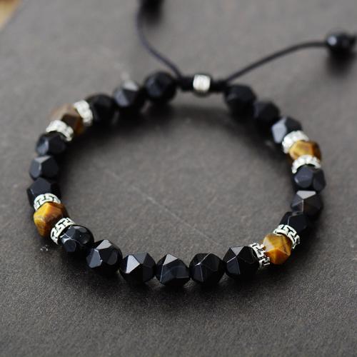 Gemstone Bracelet, handmade, different materials for choice & for man, Length:Approx 7-11 Inch, Sold By PC